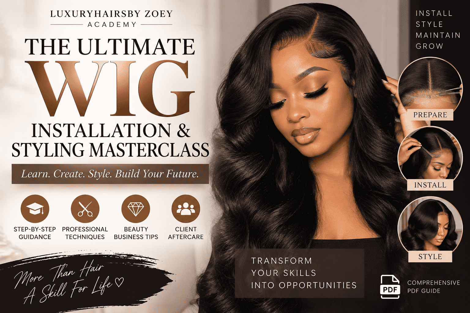 The Ultimate Wig Installation & Styling Masterclass